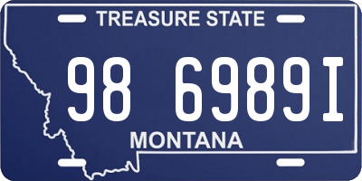 MT license plate 986989I