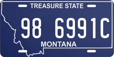 MT license plate 986991C