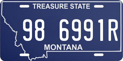 MT license plate 986991R