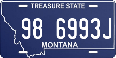 MT license plate 986993J