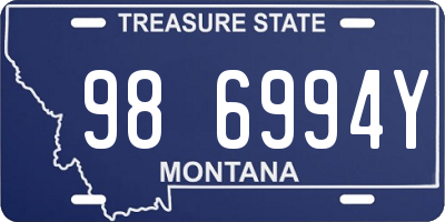 MT license plate 986994Y