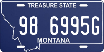 MT license plate 986995G