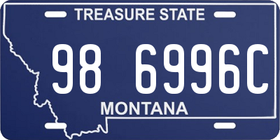 MT license plate 986996C