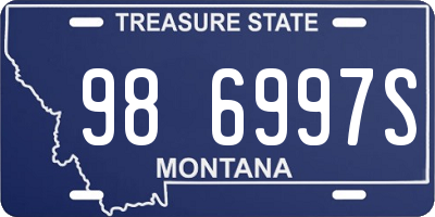MT license plate 986997S