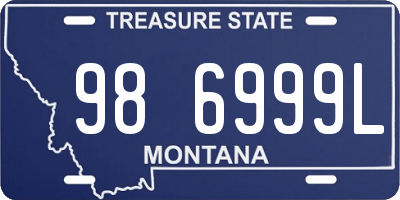 MT license plate 986999L