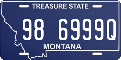 MT license plate 986999Q