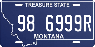MT license plate 986999R