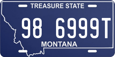 MT license plate 986999T