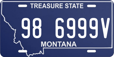 MT license plate 986999V
