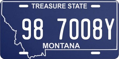 MT license plate 987008Y