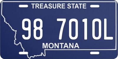 MT license plate 987010L