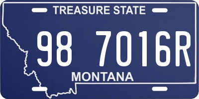 MT license plate 987016R