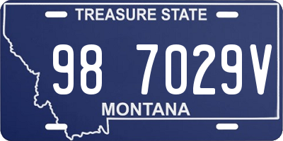 MT license plate 987029V