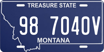 MT license plate 987040V