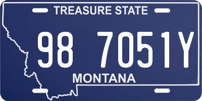 MT license plate 987051Y