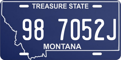 MT license plate 987052J