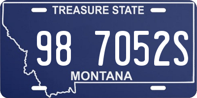 MT license plate 987052S