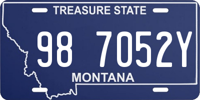 MT license plate 987052Y