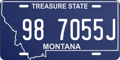 MT license plate 987055J