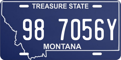 MT license plate 987056Y