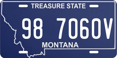 MT license plate 987060V