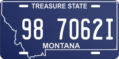 MT license plate 987062I