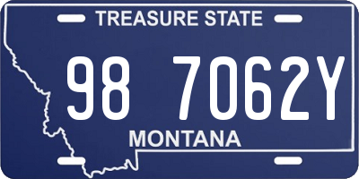 MT license plate 987062Y