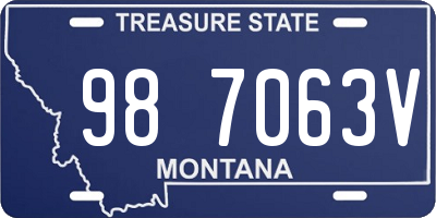 MT license plate 987063V