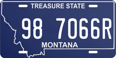 MT license plate 987066R