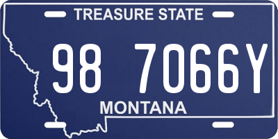 MT license plate 987066Y