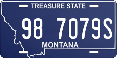 MT license plate 987079S