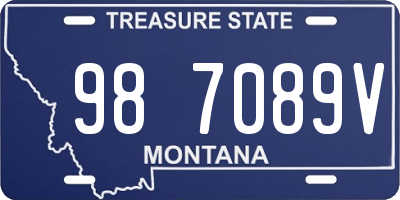 MT license plate 987089V