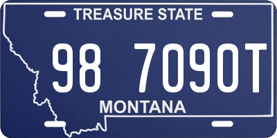 MT license plate 987090T