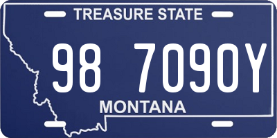 MT license plate 987090Y