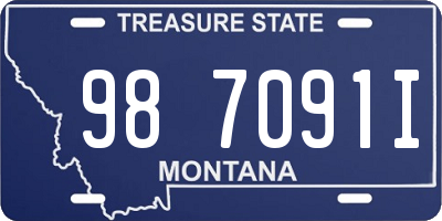 MT license plate 987091I