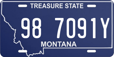 MT license plate 987091Y