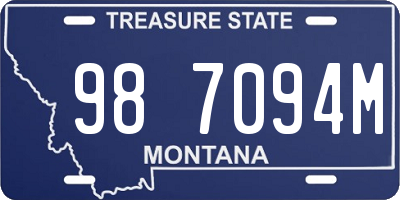 MT license plate 987094M