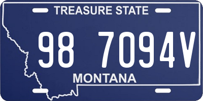 MT license plate 987094V