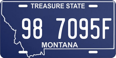 MT license plate 987095F