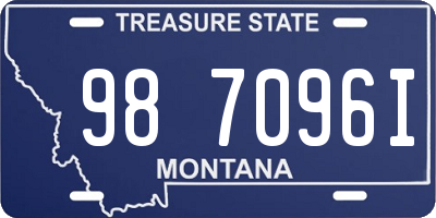 MT license plate 987096I