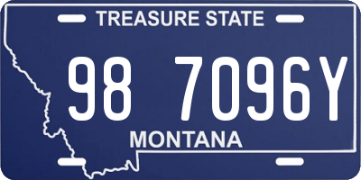 MT license plate 987096Y