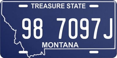 MT license plate 987097J