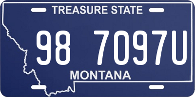 MT license plate 987097U
