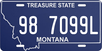 MT license plate 987099L