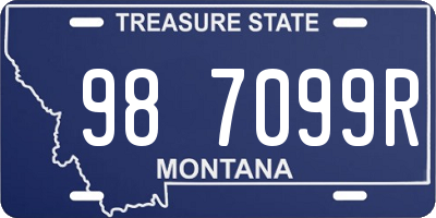 MT license plate 987099R
