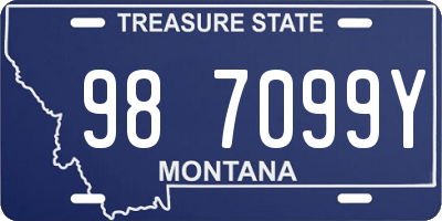 MT license plate 987099Y