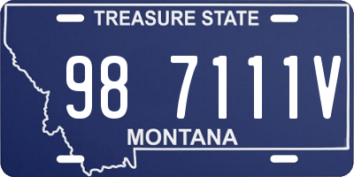 MT license plate 987111V