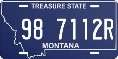 MT license plate 987112R