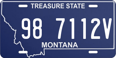 MT license plate 987112V