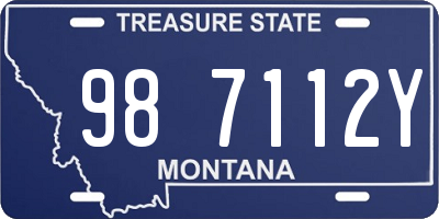 MT license plate 987112Y